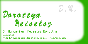 dorottya meiselsz business card